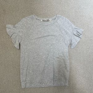Michael Stars ruffle sleeve top